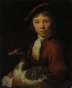 Jacob Gerritsz. Cuyp A Boy with a Goose France oil painting reproduction